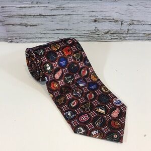 NHL Team Logos Vintage Neck Tie